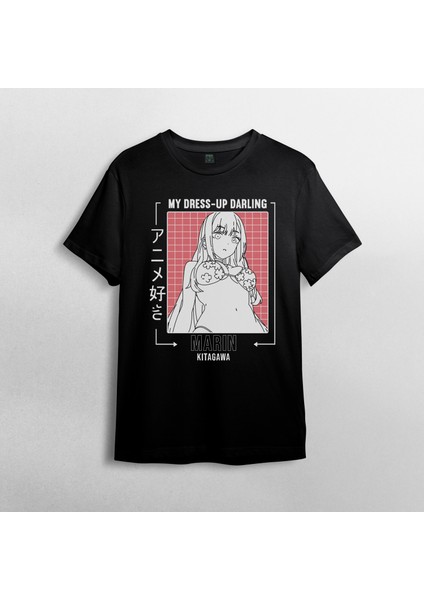 My Dress Up Darling Anime Manga %100 Pamuklu Bisiklet Yaka T-Shirt Model 2 fiyatları