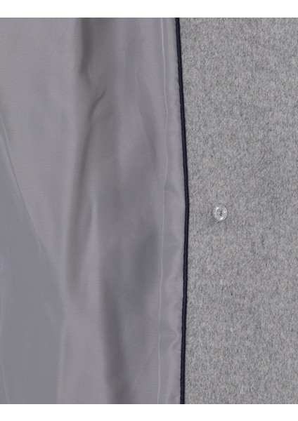 Kadın Gri Comfort Fit Kaşe Kaban 50296074-VR024