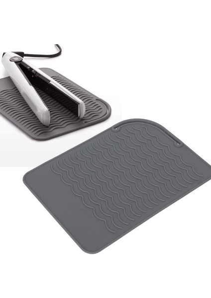 Saç Maşası Isıya Dayanıklı Silikon Mat Çok Fonksiyonlu Kaymaz Düz Silikon Isıya Dayanıklı Mat fırsatları