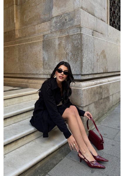 Siyah Gabardin Kısa Elbise fırsatları