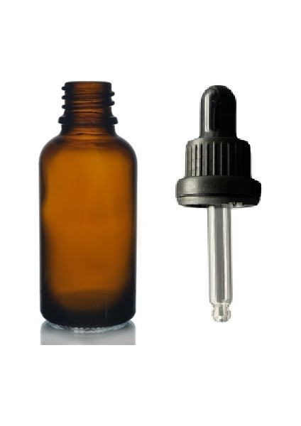 30 ml Kahverengi Damlalıklı Boş Şişe 12 Adet