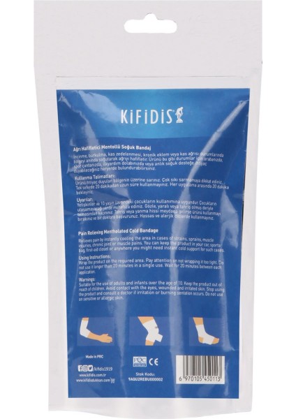 Kifidis Mentollü Islak Bandaj (10CMX2,6M) Std fiyatları
