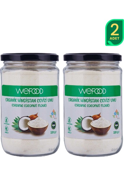 Organik Hindistan Cevizi Unu 320 gr 2'li