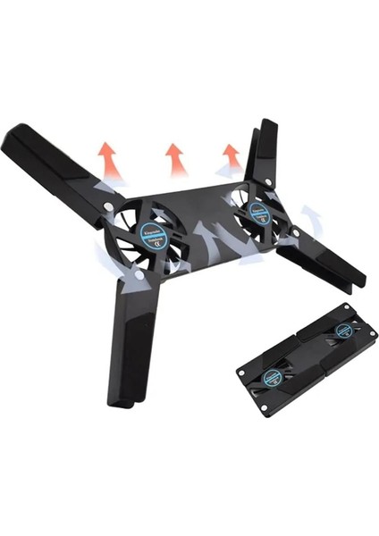 Ultra Küçük Boyutlu Katlanabilir USB Laptop Soğutucu (2 Fanlı)