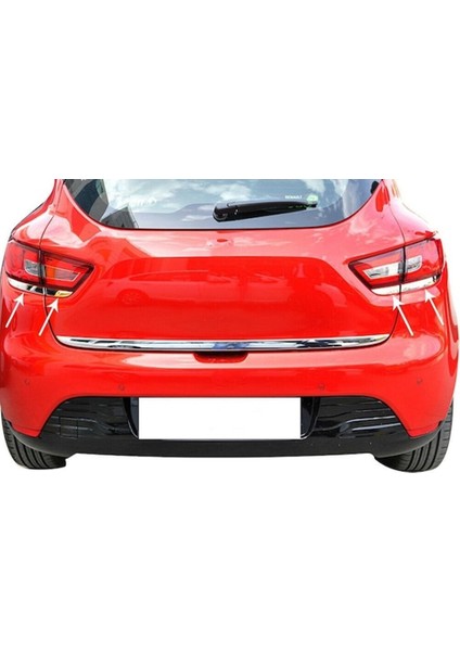 Renault Clio 4 Hb Krom Stop Alt Çıtası 4 Parça Paslanmaz Çelik 2012-2019 Arası