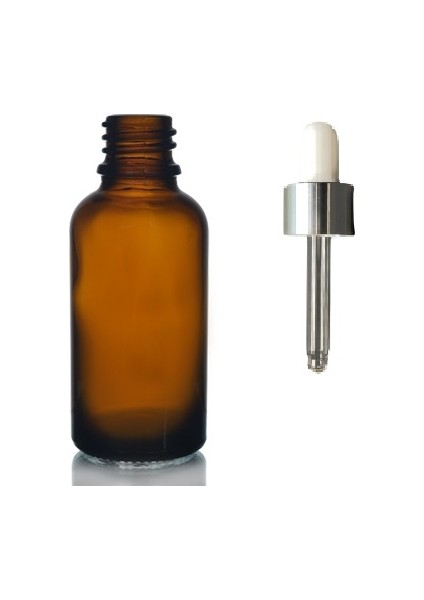 30 ml Kahverengi Damlalıklı Boş Şişe 12 Adet