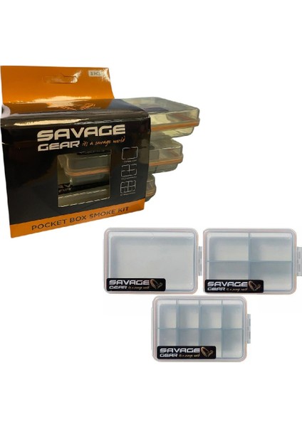 Pocket Box Smoke 3AD Lrf Kutu 10.5x6.8x2.6cm