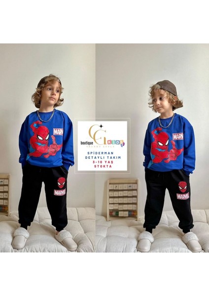 Örümcek Adam Spider Man Blue Model 2 Iplik Eşofman Takım