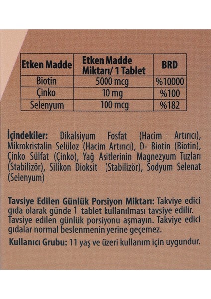 Kolajen + Vitamin C - 30 Tablet & Biotin 5000 mcg - 60 Tablet