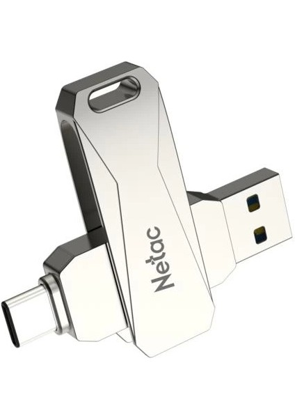 Flash Bellek 64 GB USB ve Type-C 3.0 Netac NT03U782C-064G-30PN
