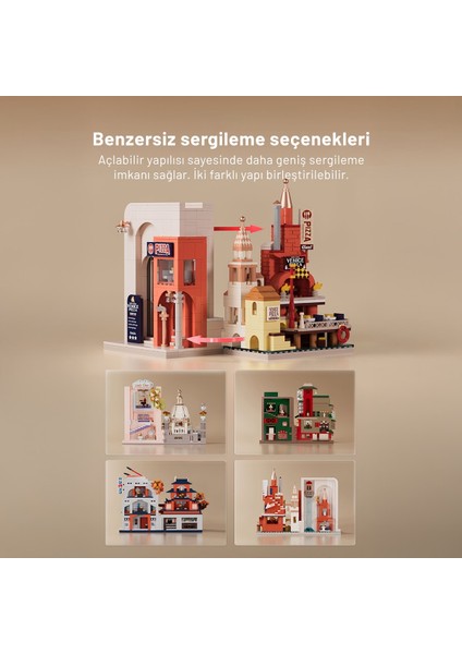 Restoranlar Sokağı Serisi – Çin Lokantası (BL21317) – Mini Blok Yapı Oyuncakları Seti
