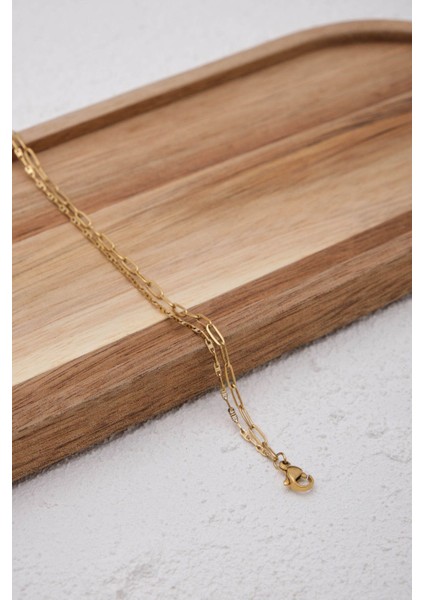 Çelik 2'li Kombin Ataç ve Dokulu Fermuar Zincir Halhal Minimal Kararmaz 22+4cm fiyatları