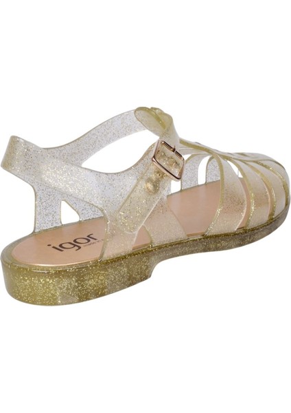 S10262-140 Biarritz Glitter Golden Kadın Sandalet