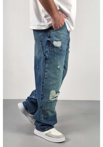 Cedy Denım Yüksek Kalite Erkek Yüksek Bel Worker Tarz Skater Jean modelleri