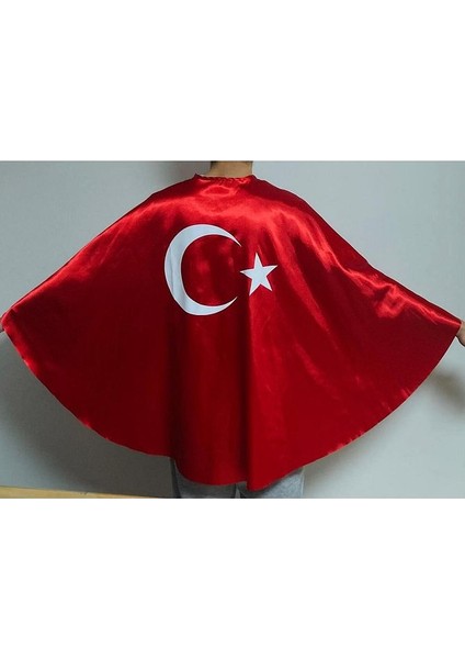 5'li Türk Bayraklı Pelerin - Okul Gösteri Kostümü modelleri