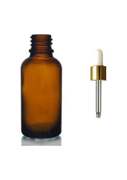 30 ml Kahverengi Damlalıklı Boş Şişe 24 Adet