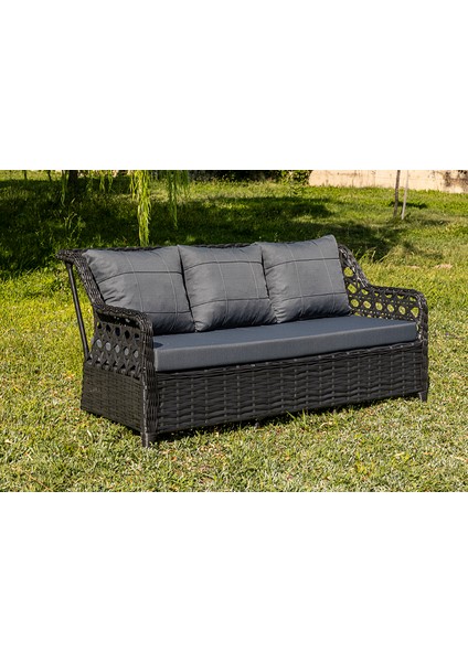 Bahçe Balkon 3lü Koltuk Rattan Btk Concept Sti̇ll