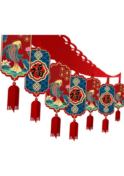Festivali Için Kullanılabilir Çin Garland, Düğün Çok Yönlü 6 Kolye 2m (Yurt Dışından)