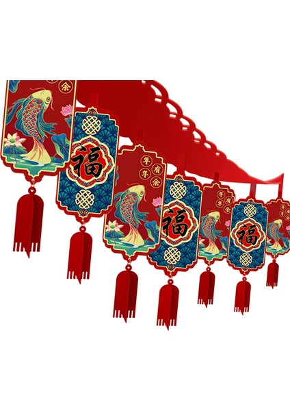 Festivali Için Kullanılabilir Çin Garland, Düğün Çok Yönlü 6 Kolye 2m (Yurt Dışından)
