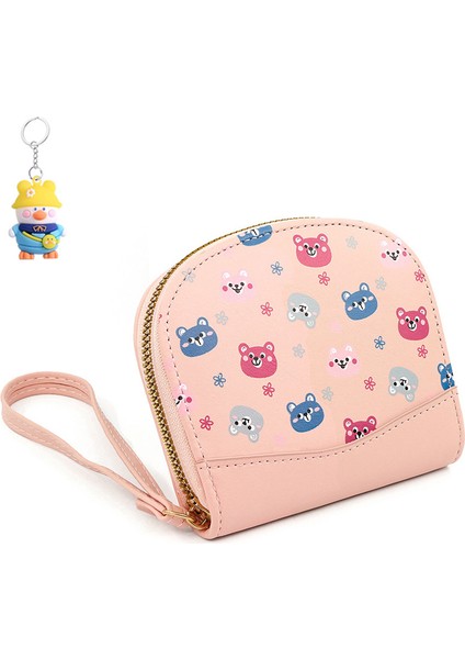 Gündelik Kısa Cüzdan Fermuarlı Para Cüzdanı El Kayışı Cüzdan Değişimi (Yurt Dışından)