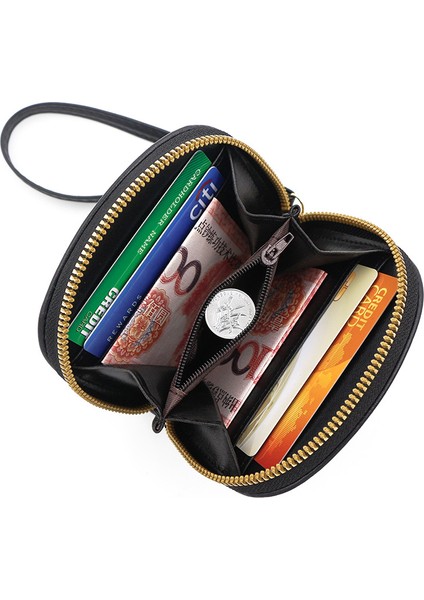 Gündelik Kısa Cüzdan Fermuarlı Para Cüzdanı El Kayışı Cüzdan Değişimi (Yurt Dışından) fırsatları
