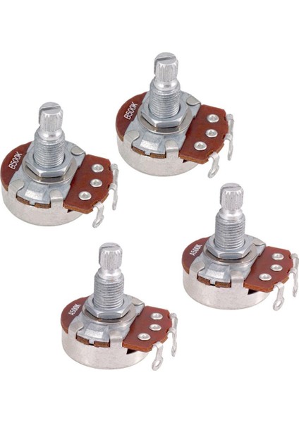 Tam Boy 18MM Ünmüş Şaft Kapları ve Potansiyometreleri (4 ) (Yurt Dışından)