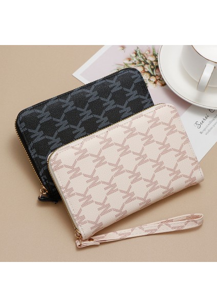 Bayanlar Cüzdan Iş Başlangıç Büyük Kapasiteli Fermuarlı Cüzdan Orta Uzunluk Clutch (Yurt Dışından)