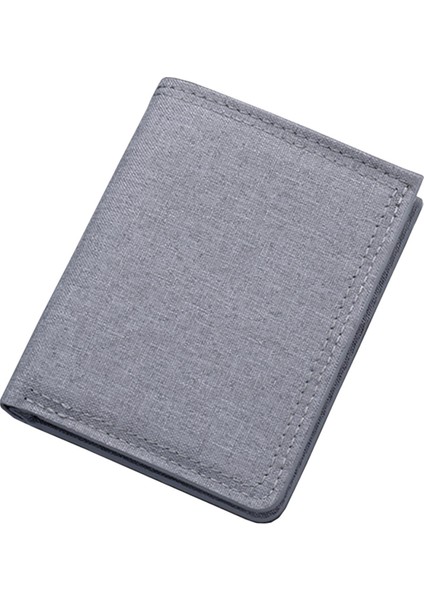 Cüzdan Kısa Para Sahibi Sahibi Katlanabilir Bifold Gri (Yurt Dışından)
