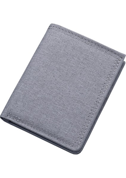 Cüzdan Kısa Para Sahibi Sahibi Katlanabilir Bifold Gri (Yurt Dışından)