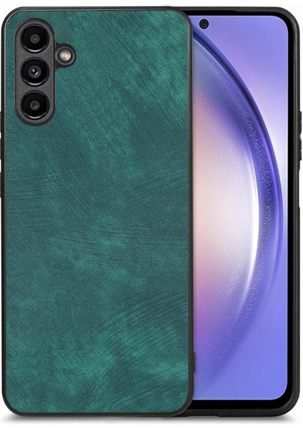 Samsung Galaxy A15 Darbeye Dayanıklı Ince Retro Deri Telefon Arka Kapak (Yurt Dışından)