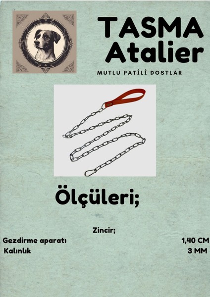 Zincirli Köpek Gezdirme Aparatı 3mm-140cm fiyatları