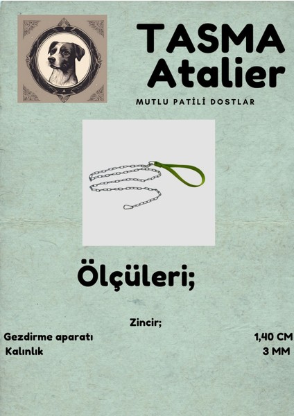 Zincirli Köpek Gezdirme Aparatı 3mm-140cm fiyatları