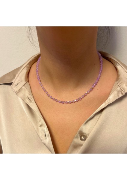 Ametist Doğaltaş Altın Aksesuar El Yapımı Özel Tasarım Minimal Kadın Doğal Taş Kolye fiyatları