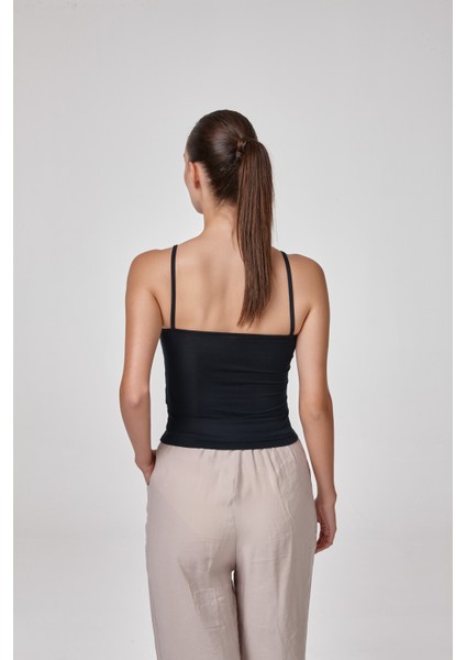 Kadın Ince Askılı T-Shirt Body Fıt Kalıp fiyatları