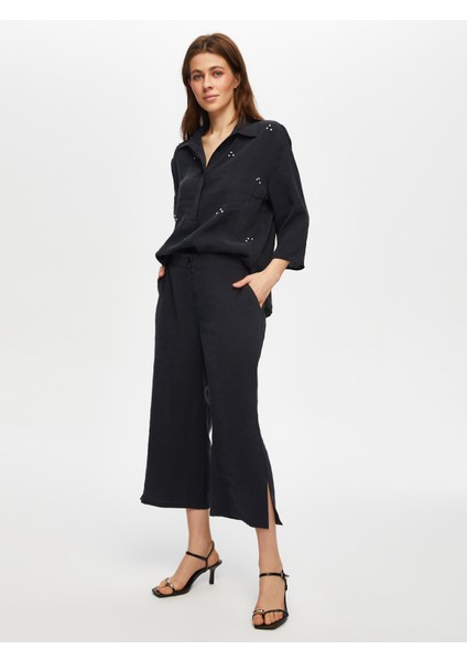 Yanları Yırtmaçlı Modallı Comfort Fıt Caprı 002 fiyatları