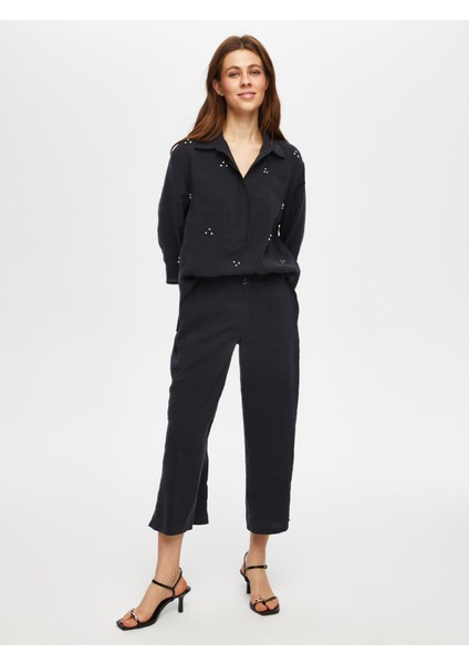 Yanları Yırtmaçlı Modallı Comfort Fıt Caprı 002 fırsatları