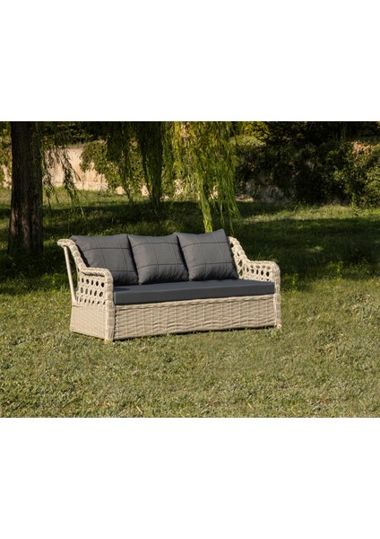 Bahçe Balkon 3lü Koltuk Rattan Btk Concept Sti̇ll