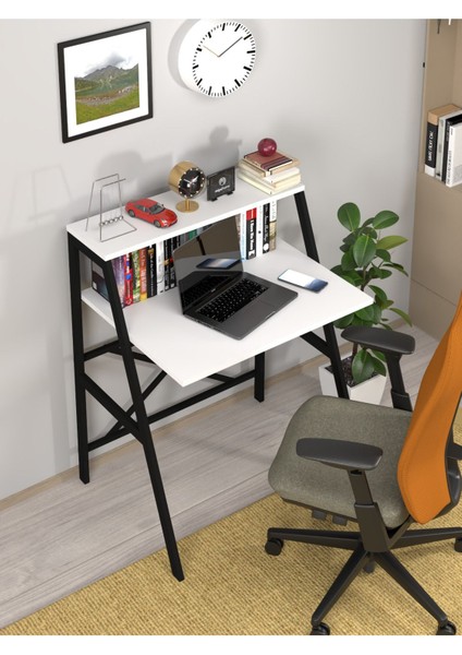 Pratik Çalışma Masası Raflı Ofis Masası Yemek Masası Okul Yurt Masası Metal Raflı Çalışma Masası fırsatları