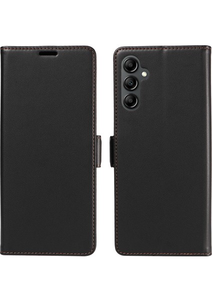 Samsung Galaxy A15 Yan Manyetik Toka Rfıd Engelleme Deri Telefon Cüzdan Kapağı (Yurt Dışından)