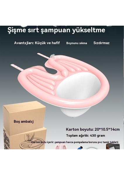 Yetişkin Sırtüstü Şampuan Hamile Kadın Yaşlı Bakım Ev Şişme Şampuan Seti (Yurt Dışından) fiyatları