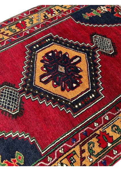 El Dokuma Yahyalı Halısı 110 x 200 Kök Boya Yün 2 Metre Yolluk