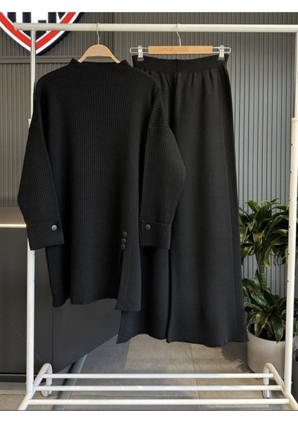 1. Sınıf Triko Dokuma Kumaş Ikili Takım - Triko Alt Üst Sweat Pantolon Takım
