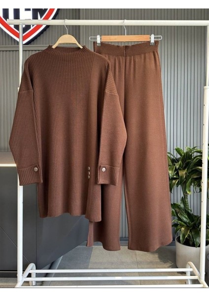 1. Sınıf Triko Dokuma Kumaş Ikili Takım - Triko Alt Üst Sweat Pantolon Takım