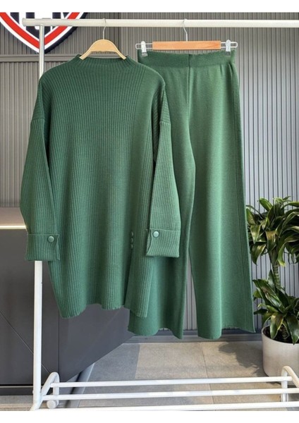 1. Sınıf Triko Dokuma Kumaş Ikili Takım - Triko Alt Üst Sweat Pantolon Takım