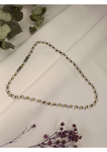 Kadın Gold Kalp Kesim Zirkon Taşlı 316 L Çelik Kolye fırsatları