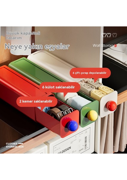 Saklama Kutusu Ev Külot Çorap Duvara Monte Iz Bırakmayan Saklama Kutusu (Yurt Dışından) fırsatları