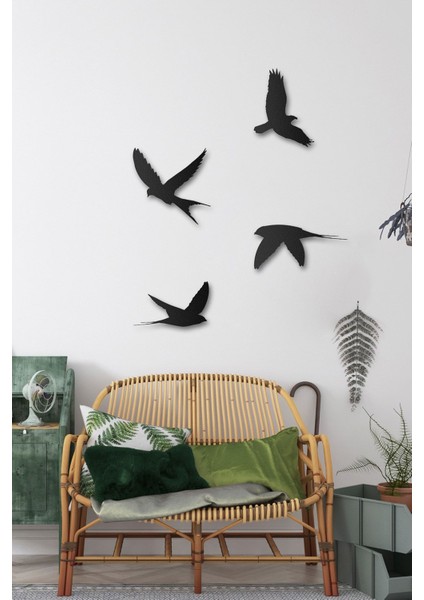 Flying Birds Metal Duvar Tablosu