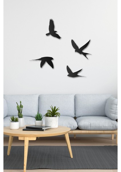 Flying Birds Metal Duvar Tablosu