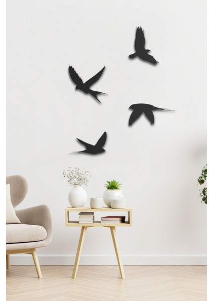 Flying Birds Metal Duvar Tablosu