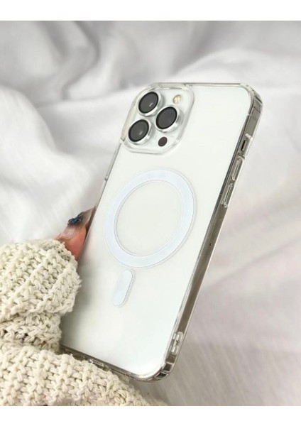 Apple iPhone 13 Promax Uyumlu Şeffaf Magsafe Kılıf modelleri